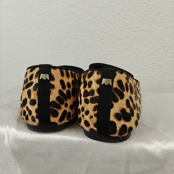 Birdies The Starling Leopard Slip On Genuine Calf hair Loafers Size 8.5 Women's - Picture 8 of 14